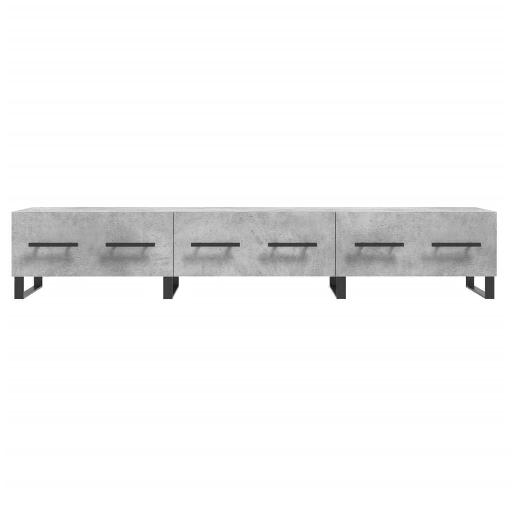 vidaXL TV Cabinet Concrete Grey 150x36x30 cm Engineered Wood