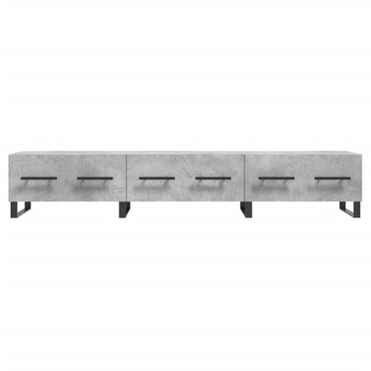 vidaXL TV Cabinet Concrete Grey 150x36x30 cm Engineered Wood