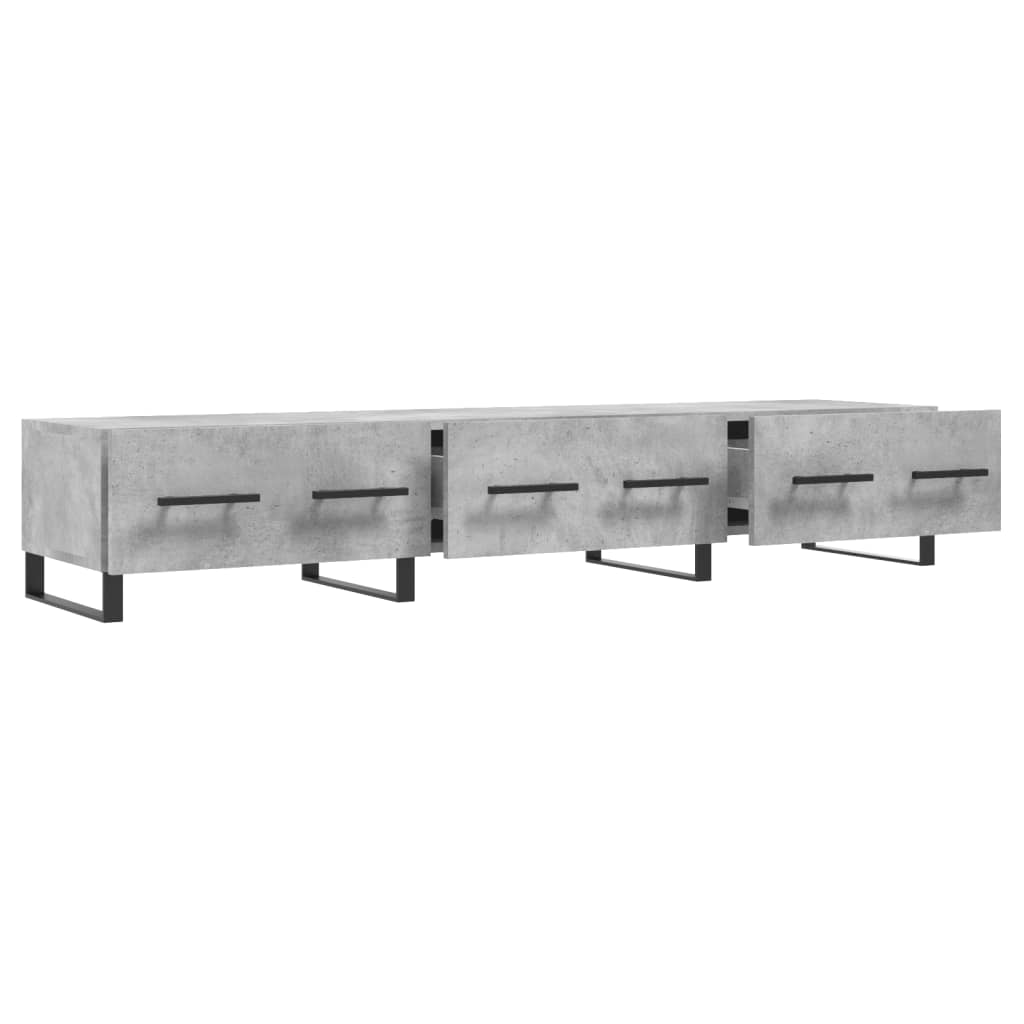 vidaXL TV Cabinet Concrete Grey 150x36x30 cm Engineered Wood