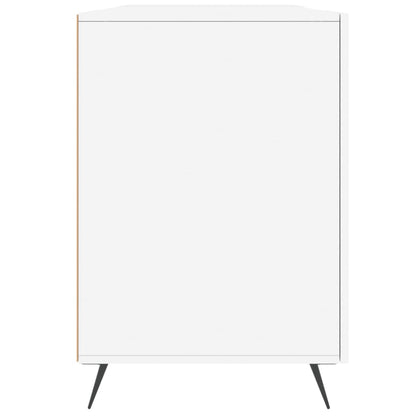 vidaXL Desk White 140x50x75 cm Engineered Wood