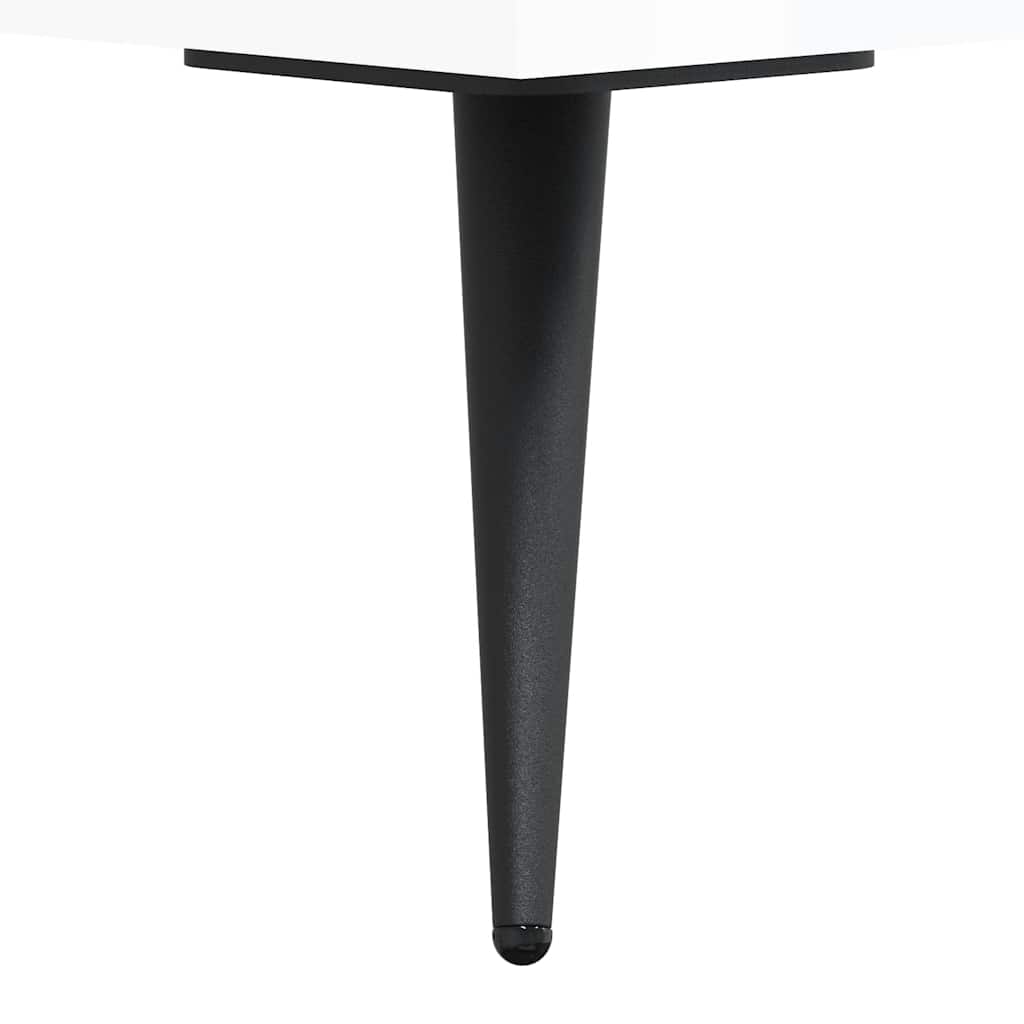vidaXL Desk High Gloss White 140x50x75 cm Engineered Wood