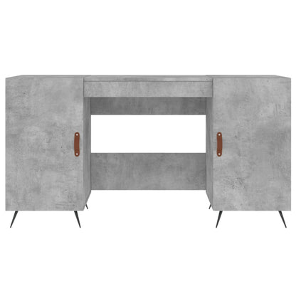vidaXL Desk Concrete Grey 140x50x75 cm Engineered Wood