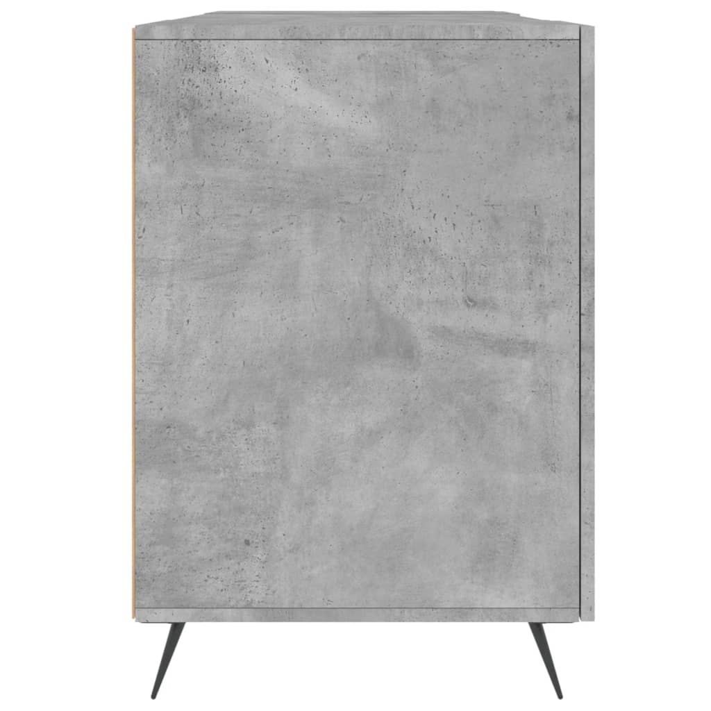 vidaXL Desk Concrete Grey 140x50x75 cm Engineered Wood