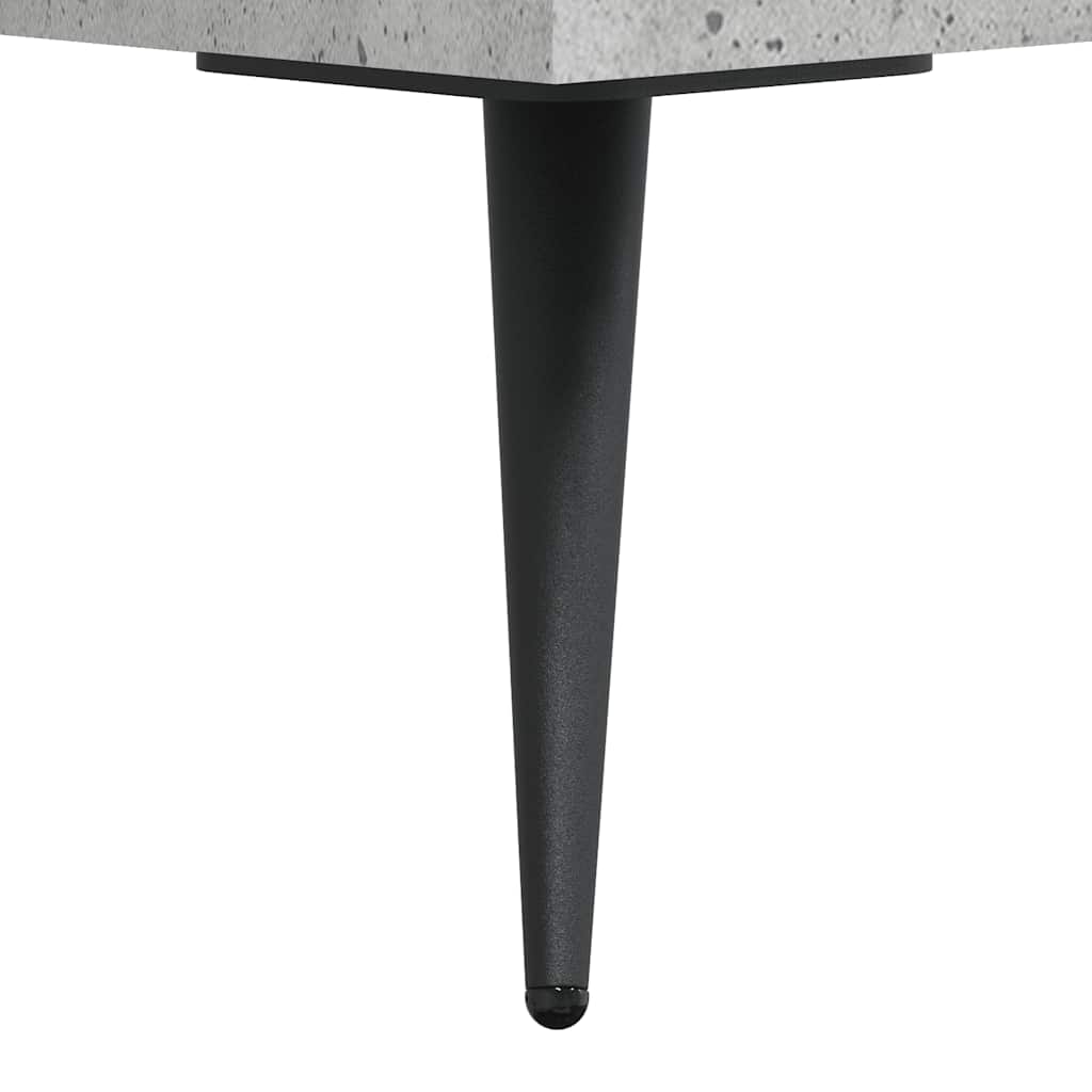 vidaXL Desk Concrete Grey 140x50x75 cm Engineered Wood
