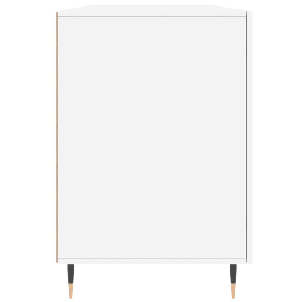 vidaXL Desk White 140x50x75 cm Engineered Wood