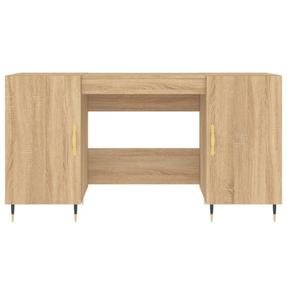vidaXL Desk Sonoma Oak 140x50x75 cm Engineered Wood