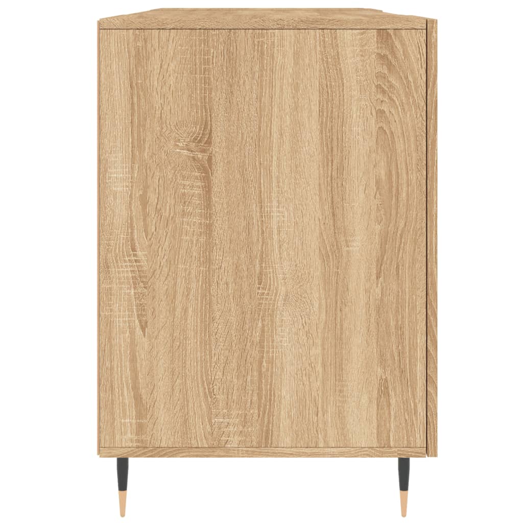 vidaXL Desk Sonoma Oak 140x50x75 cm Engineered Wood