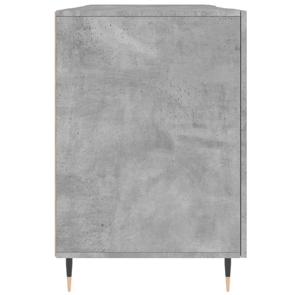 vidaXL Desk Concrete Grey 140x50x75 cm Engineered Wood