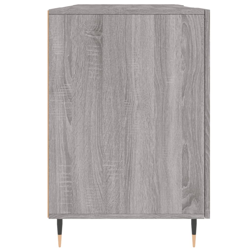vidaXL Desk Grey Sonoma 140x50x75 cm Engineered Wood