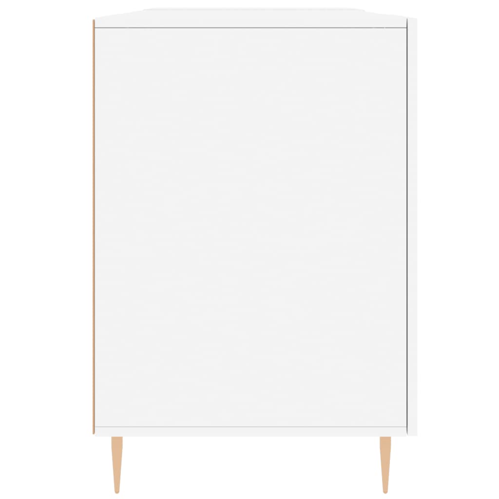 vidaXL Desk White 140x50x75 cm Engineered Wood
