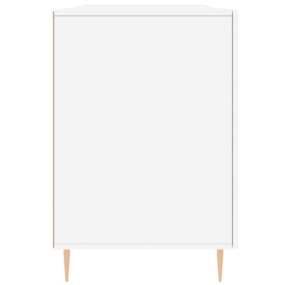 vidaXL Desk White 140x50x75 cm Engineered Wood