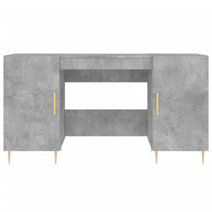 vidaXL Desk Concrete Grey 140x50x75 cm Engineered Wood