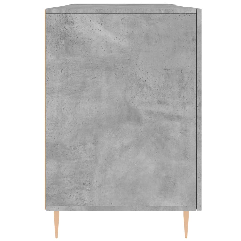 vidaXL Desk Concrete Grey 140x50x75 cm Engineered Wood