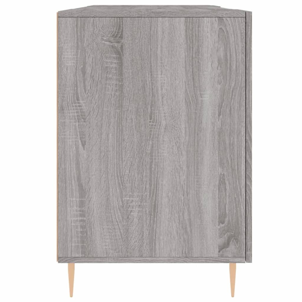 vidaXL Desk Grey Sonoma 140x50x75 cm Engineered Wood