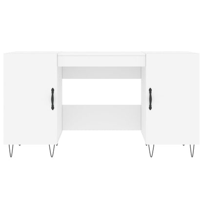 vidaXL Desk White 140x50x75 cm Engineered Wood
