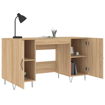 vidaXL Desk Sonoma Oak 140x50x75 cm Engineered Wood
