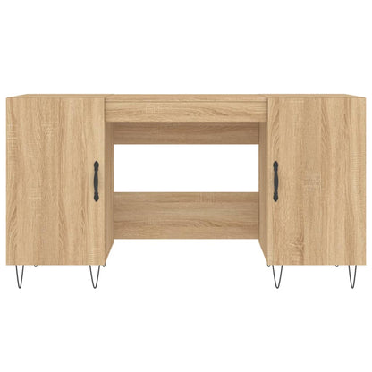 vidaXL Desk Sonoma Oak 140x50x75 cm Engineered Wood