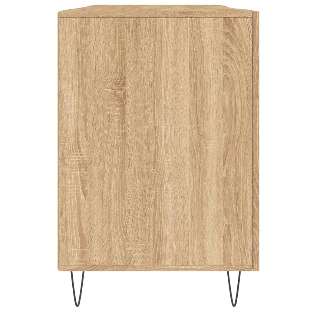 vidaXL Desk Sonoma Oak 140x50x75 cm Engineered Wood