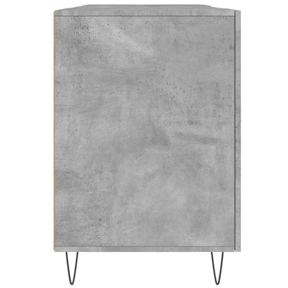 vidaXL Desk Concrete Grey 140x50x75 cm Engineered Wood