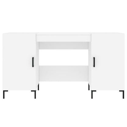 vidaXL Desk White 140x50x75 cm Engineered Wood