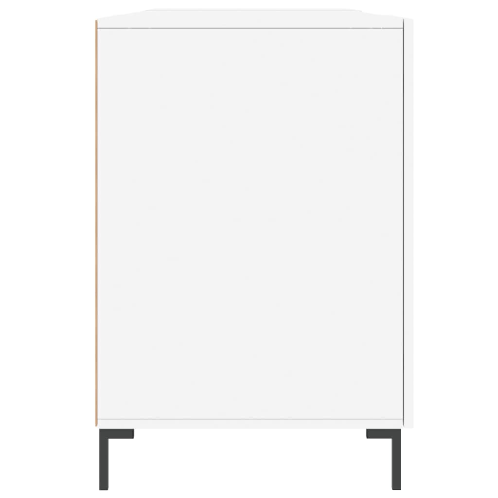 vidaXL Desk White 140x50x75 cm Engineered Wood