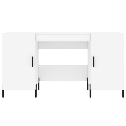 vidaXL Desk White 140x50x75 cm Engineered Wood