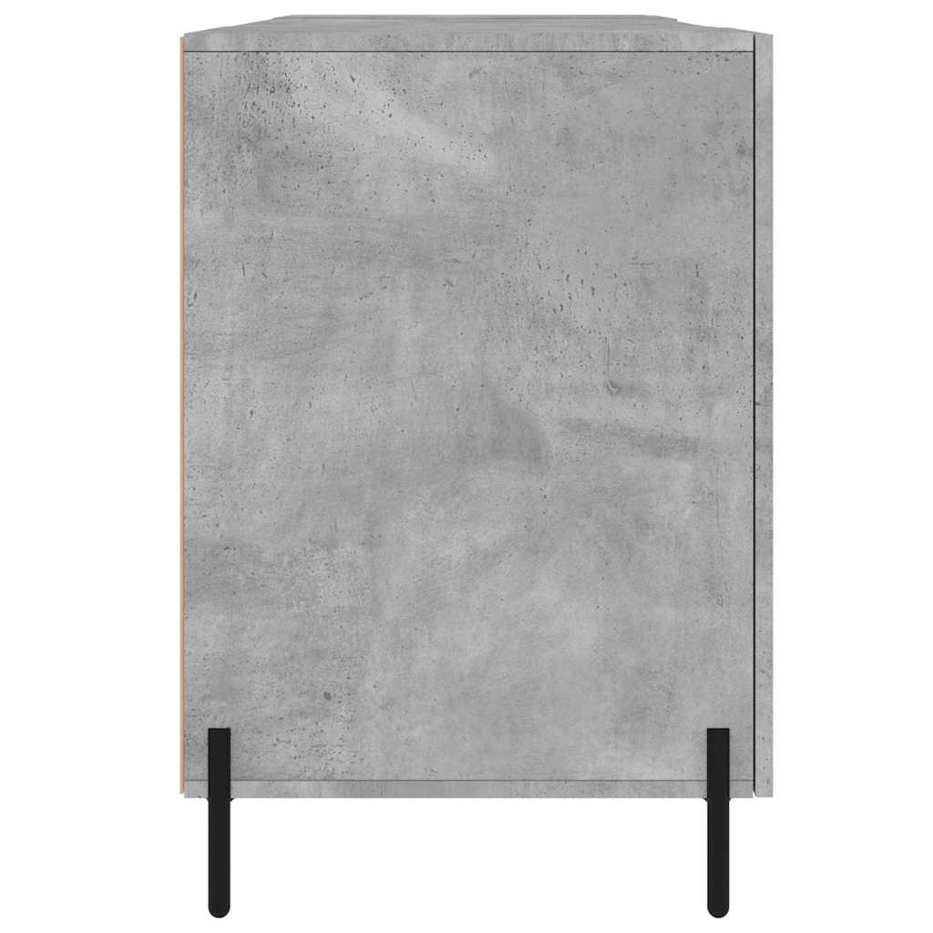 vidaXL Desk Concrete Grey 140x50x75 cm Engineered Wood