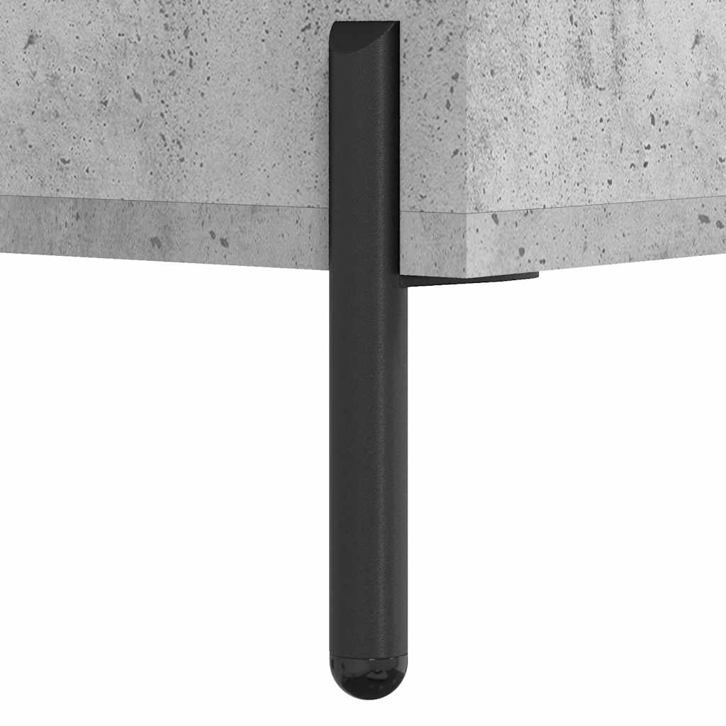 vidaXL Desk Concrete Grey 140x50x75 cm Engineered Wood