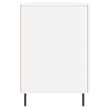 vidaXL Desk White 140x50x75 cm Engineered Wood