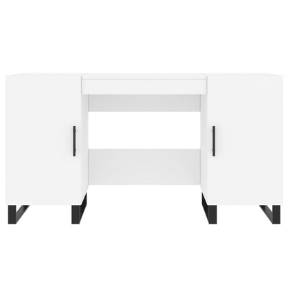 vidaXL Desk White 140x50x75 cm Engineered Wood