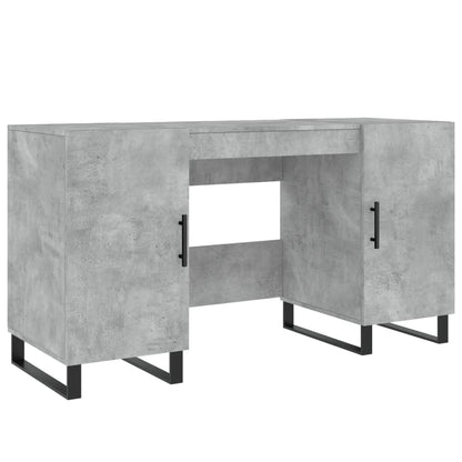 vidaXL Desk Concrete Grey 140x50x75 cm Engineered Wood