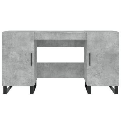 vidaXL Desk Concrete Grey 140x50x75 cm Engineered Wood