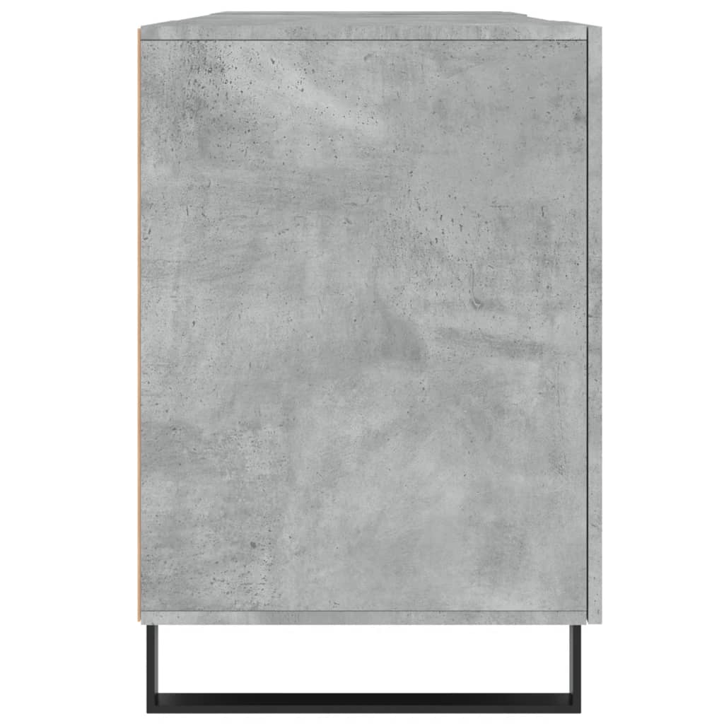 vidaXL Desk Concrete Grey 140x50x75 cm Engineered Wood