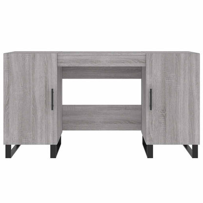 vidaXL Desk Grey Sonoma 140x50x75 cm Engineered Wood