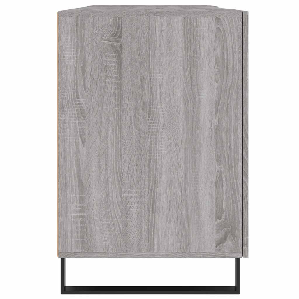 vidaXL Desk Grey Sonoma 140x50x75 cm Engineered Wood