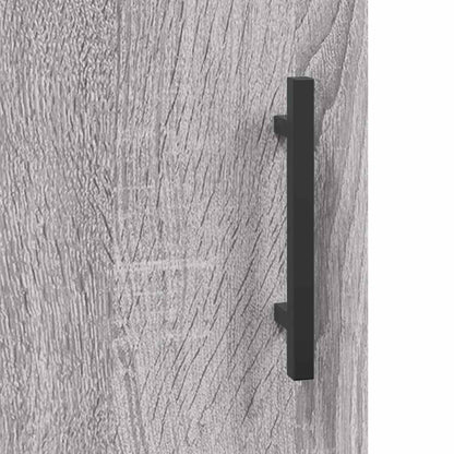 vidaXL Desk Grey Sonoma 140x50x75 cm Engineered Wood