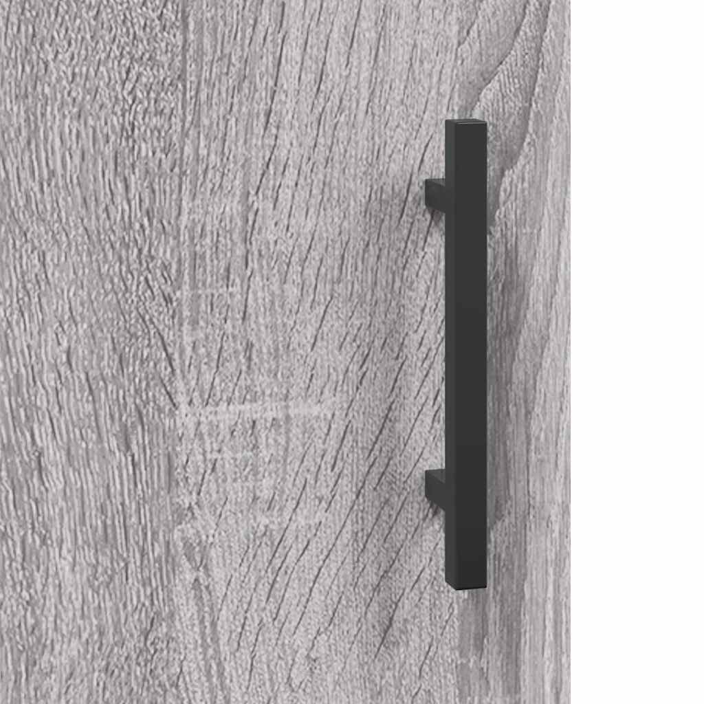 vidaXL Desk Grey Sonoma 140x50x75 cm Engineered Wood