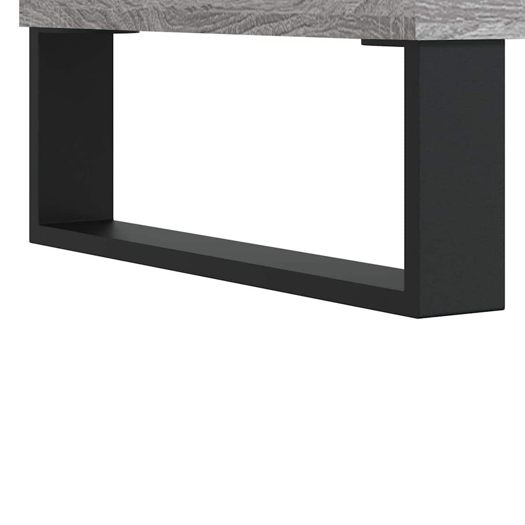 vidaXL Desk Grey Sonoma 140x50x75 cm Engineered Wood