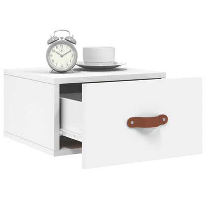 vidaXL Wall-mounted Bedside Cabinet White 35x35x20 cm