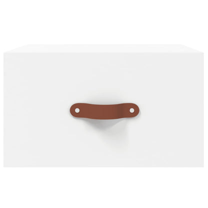vidaXL Wall-mounted Bedside Cabinet White 35x35x20 cm