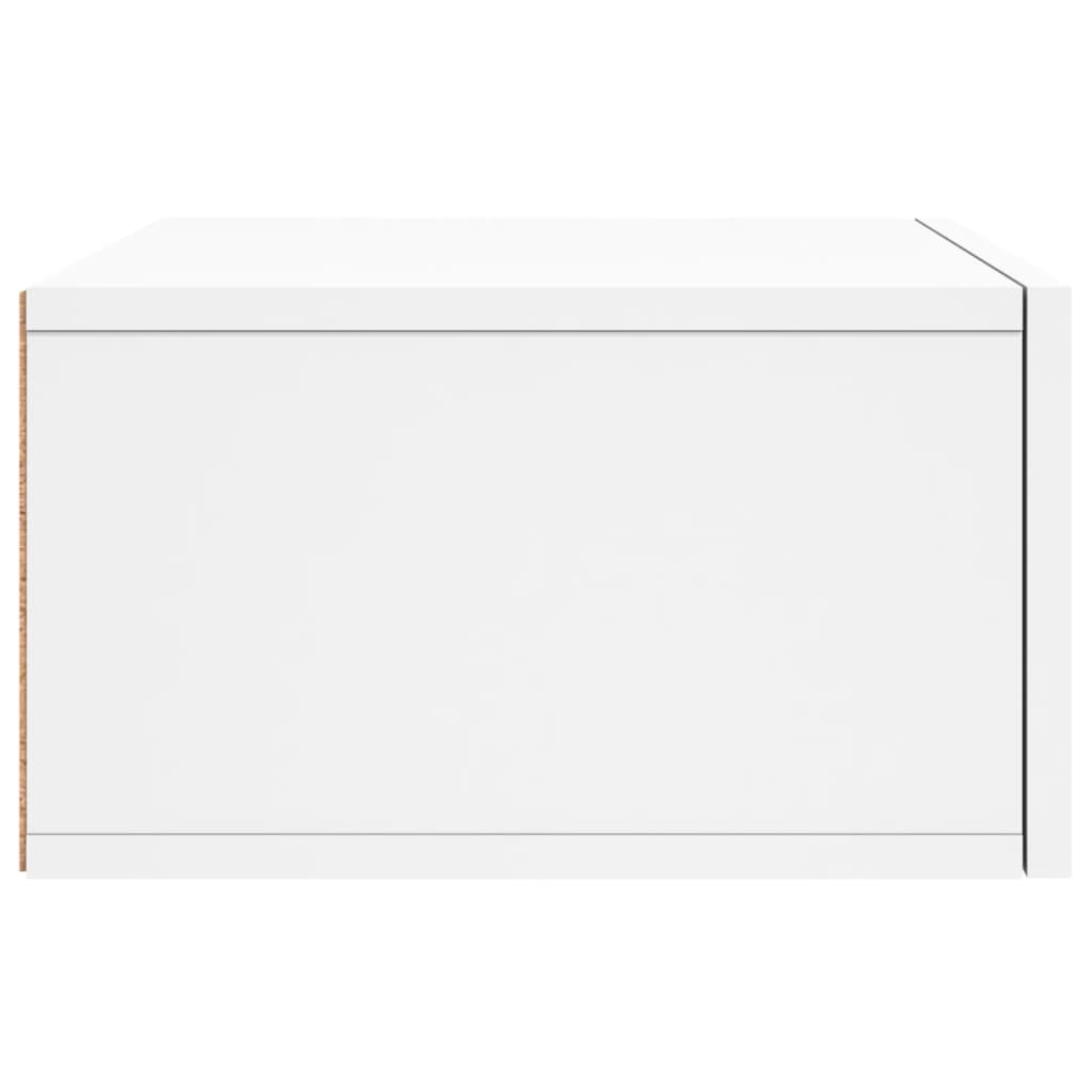 vidaXL Wall-mounted Bedside Cabinet White 35x35x20 cm