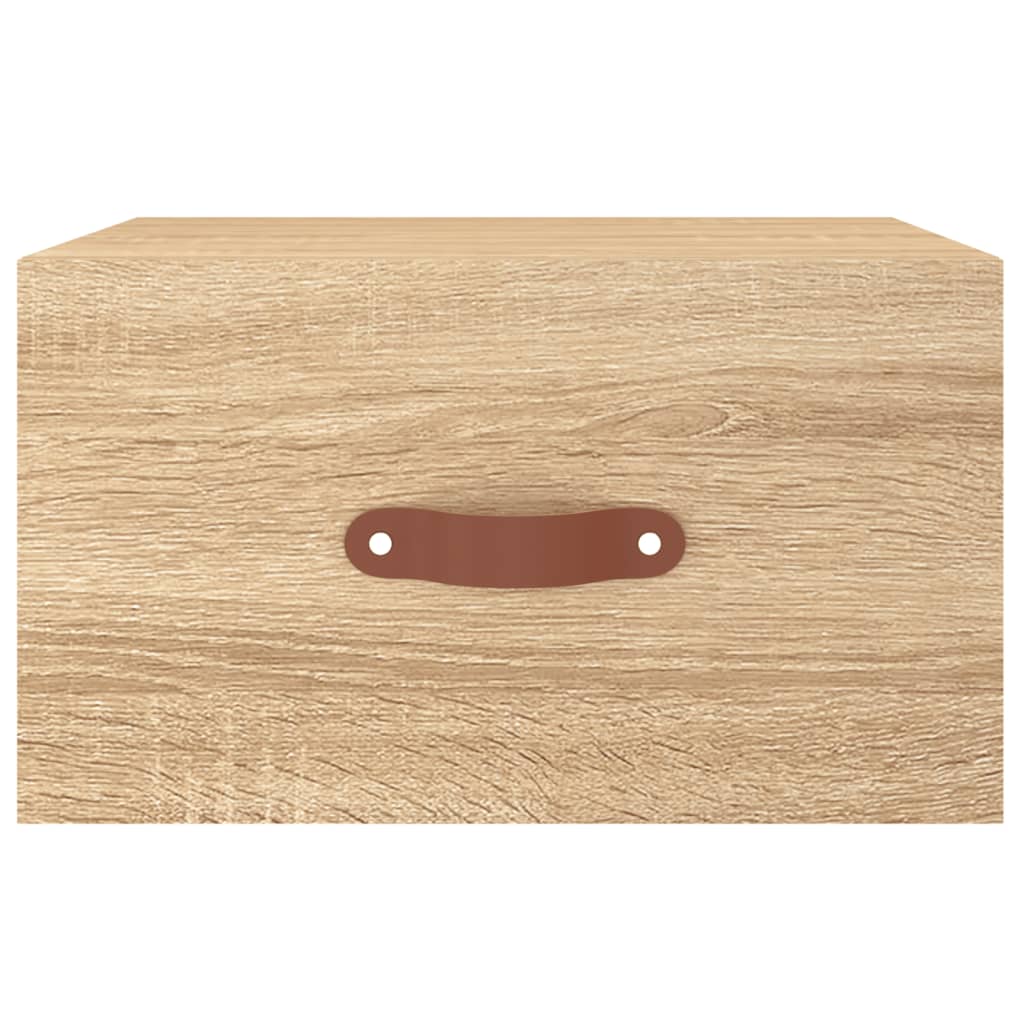 vidaXL Wall-mounted Bedside Cabinet Sonoma Oak 35x35x20 cm