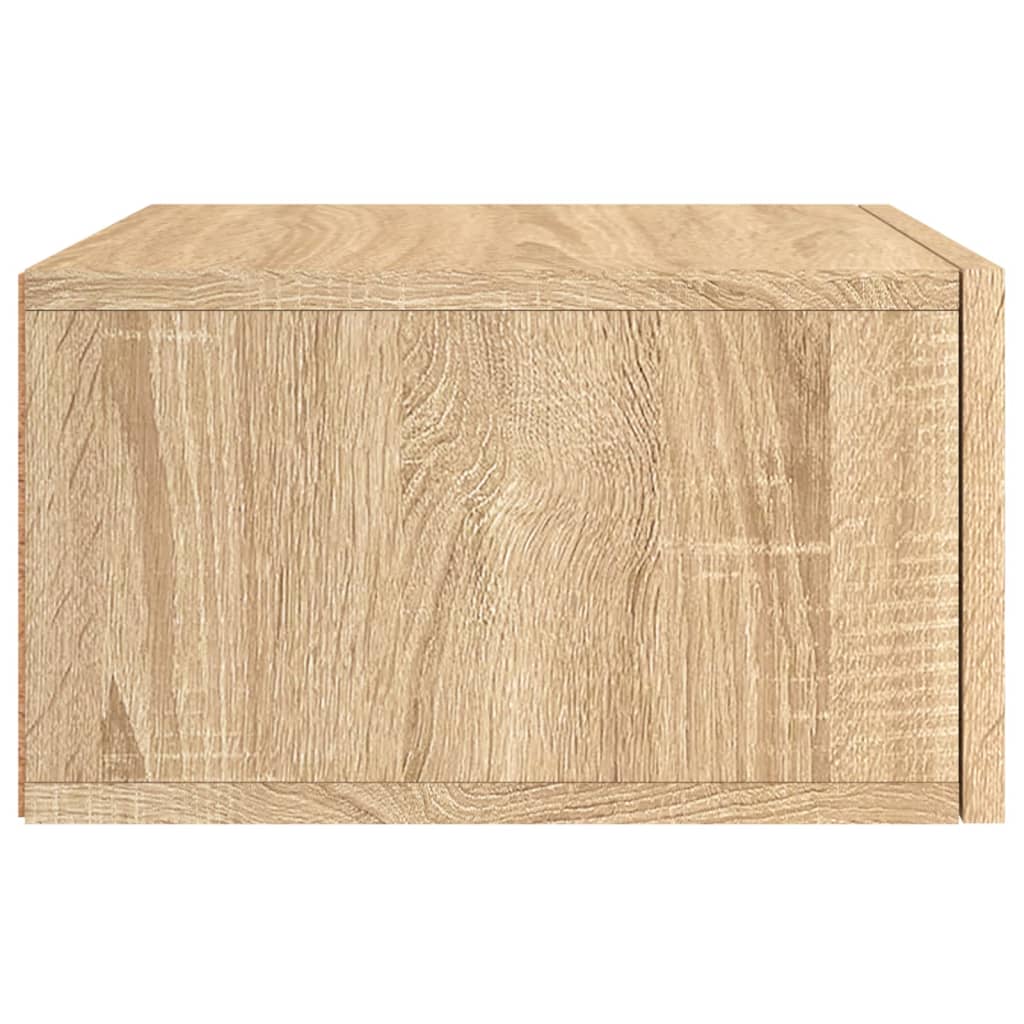 vidaXL Wall-mounted Bedside Cabinet Sonoma Oak 35x35x20 cm