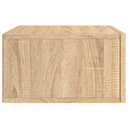 vidaXL Wall-mounted Bedside Cabinet Sonoma Oak 35x35x20 cm
