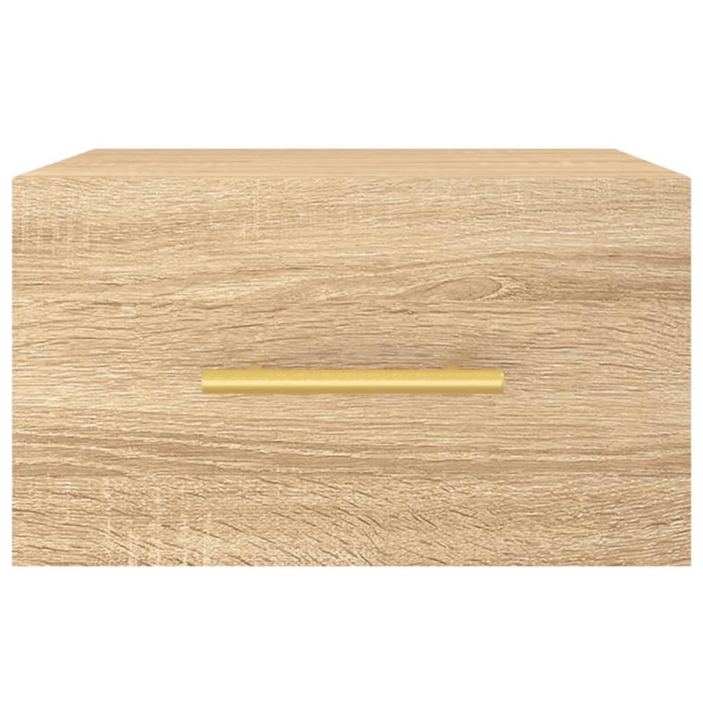 vidaXL Wall-mounted Bedside Cabinet Sonoma Oak 35x35x20 cm