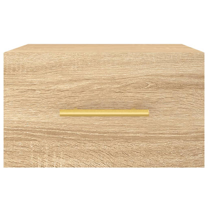 vidaXL Wall-mounted Bedside Cabinet Sonoma Oak 35x35x20 cm