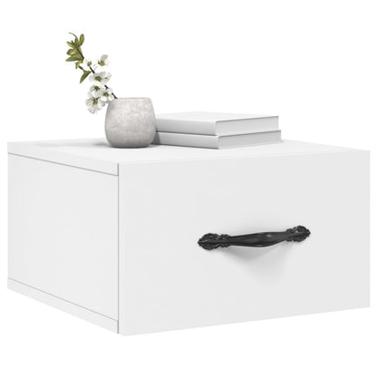 vidaXL Wall-mounted Bedside Cabinets 2 pcs White 35x35x20 cm