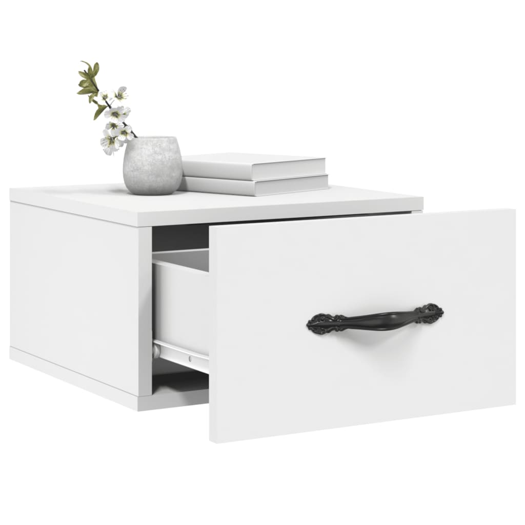 vidaXL Wall-mounted Bedside Cabinets 2 pcs White 35x35x20 cm
