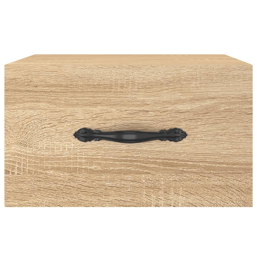 vidaXL Wall-mounted Bedside Cabinets 2 pcs Sonoma Oak 35x35x20 cm