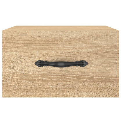 vidaXL Wall-mounted Bedside Cabinets 2 pcs Sonoma Oak 35x35x20 cm
